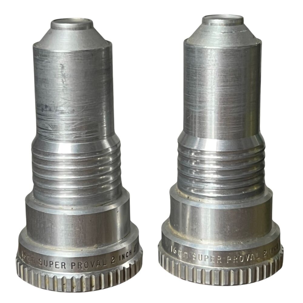 Vintage Pair Bell & Howell Super Proval 2"16mm f/1.6 Projection Lens Made U.S.A.